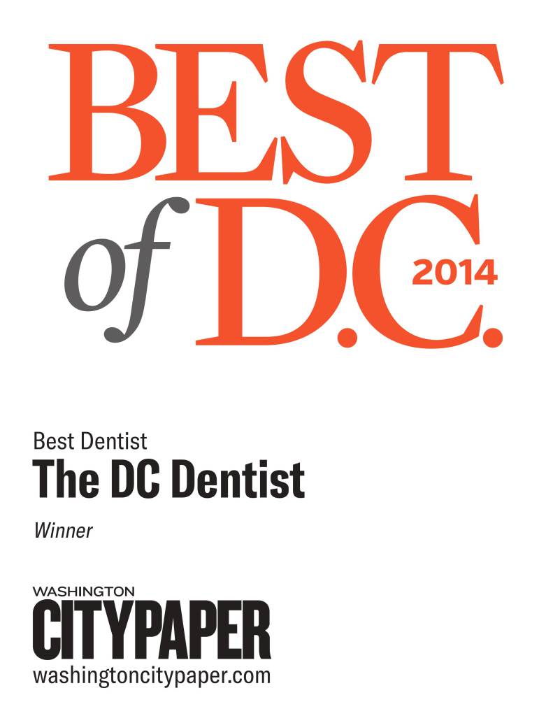 Voted Best Dentist in Washington City Paper's Best of DC.