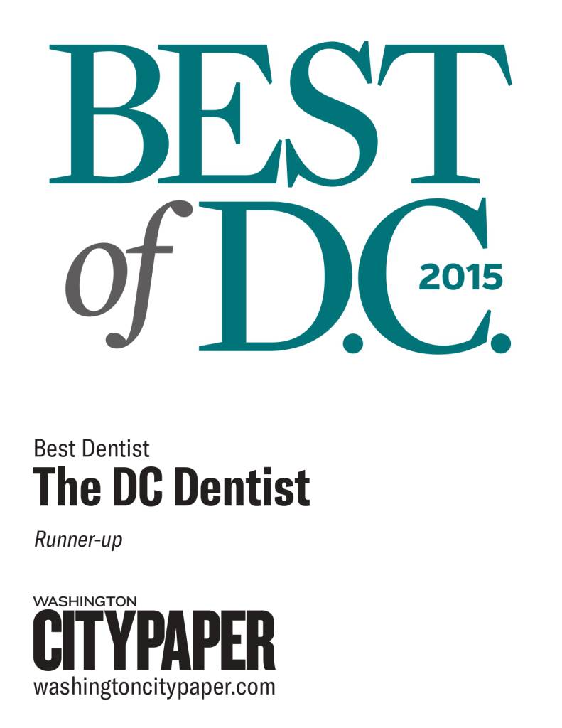 Voted Best Dentist in Washington City Paper's Best of DC.